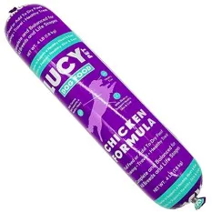 4lb Lucy Pet Chicken Formula Dog Food Roll - Dog/Cat Supplements